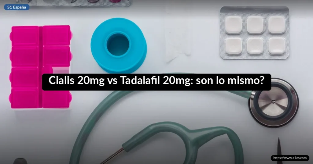 Cialis 20mg vs Tadalafil 20mg: son lo mismo?