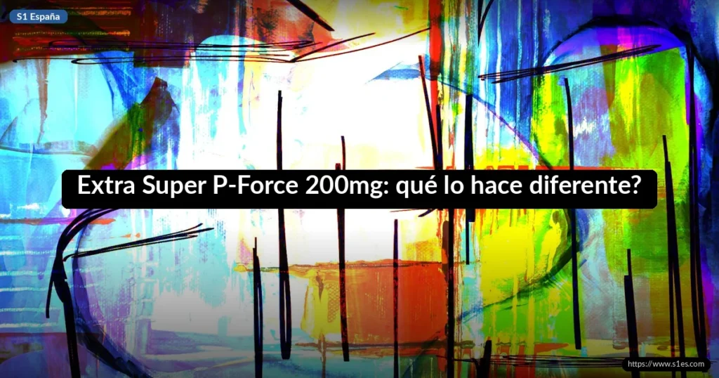 Extra Super P-Force 200mg: qué lo hace diferente?