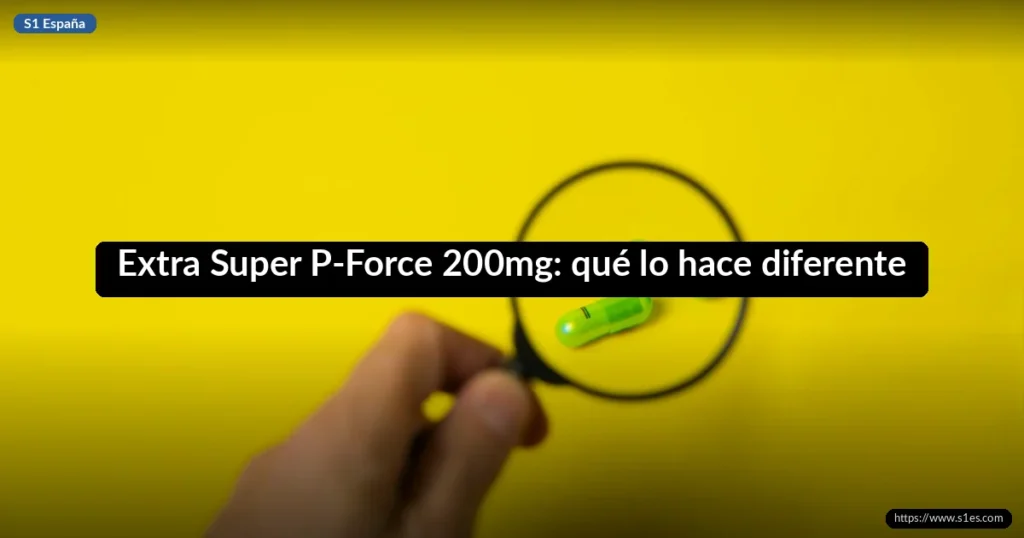 Extra Super P-Force 200mg: qué lo hace diferente 1 Extra Super P-Force 200mg: qué lo hace diferente