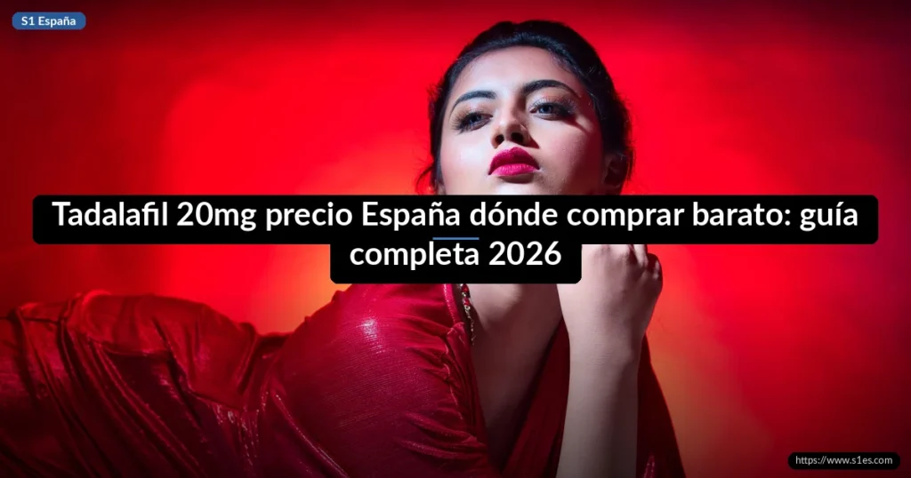Tadalafil 20mg precio España dónde comprar barato: guía completa 2026
