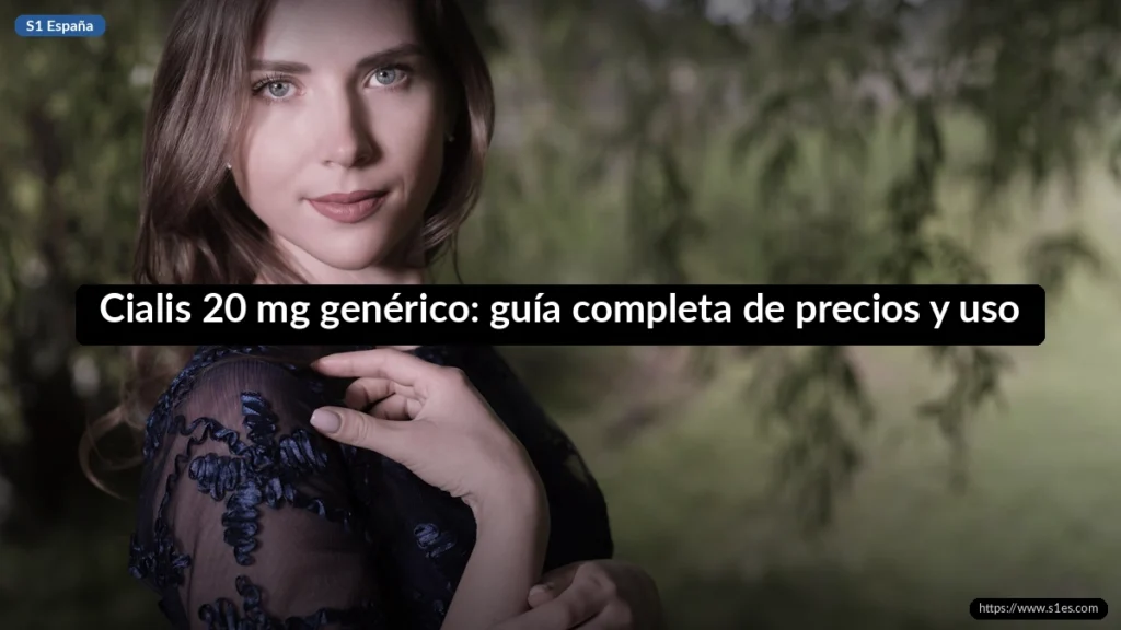 Cialis 20 mg genérico: guía completa de precios y uso